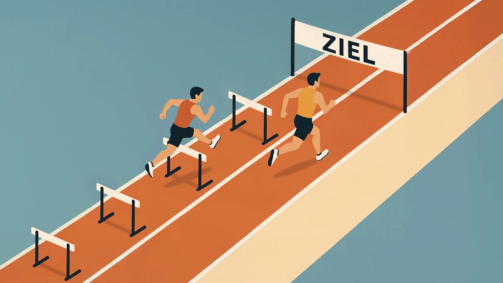Illustration einer unnötigen Hürde zwischen Interesse und Handlung